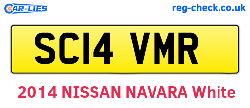 SC14VMR are the vehicle registration plates.