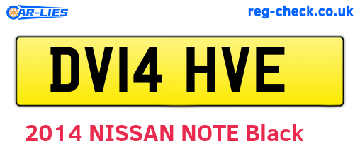 DV14HVE are the vehicle registration plates.