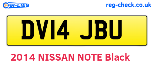 DV14JBU are the vehicle registration plates.