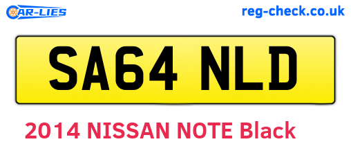 SA64NLD are the vehicle registration plates.