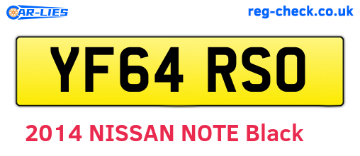 YF64RSO are the vehicle registration plates.