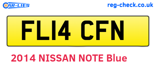 FL14CFN are the vehicle registration plates.