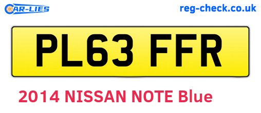 PL63FFR are the vehicle registration plates.
