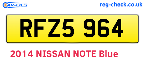 RFZ5964 are the vehicle registration plates.