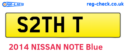 S2THT are the vehicle registration plates.