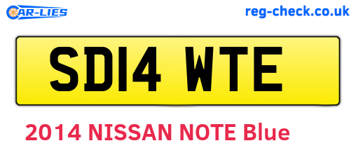 SD14WTE are the vehicle registration plates.
