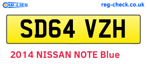 SD64VZH are the vehicle registration plates.