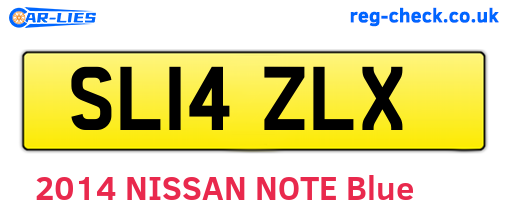 SL14ZLX are the vehicle registration plates.