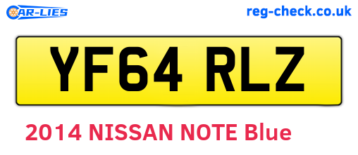 YF64RLZ are the vehicle registration plates.