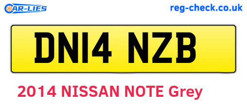 DN14NZB are the vehicle registration plates.
