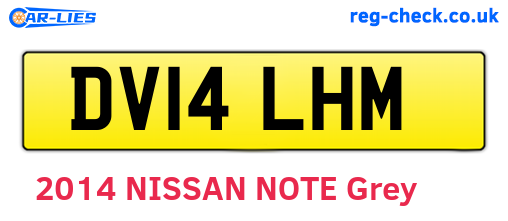 DV14LHM are the vehicle registration plates.