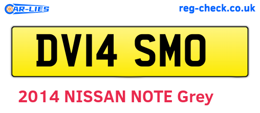 DV14SMO are the vehicle registration plates.