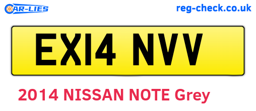 EX14NVV are the vehicle registration plates.