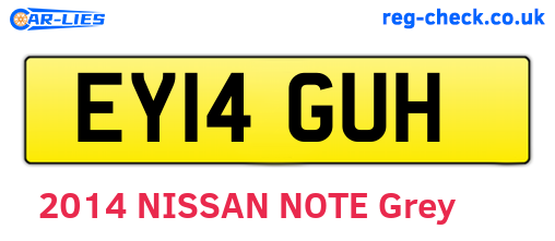 EY14GUH are the vehicle registration plates.