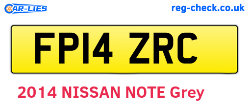 FP14ZRC are the vehicle registration plates.