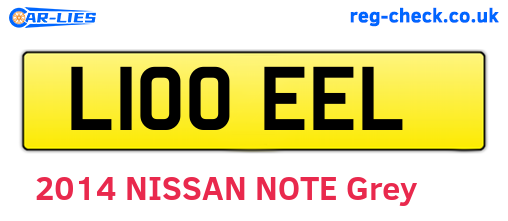 L100EEL are the vehicle registration plates.