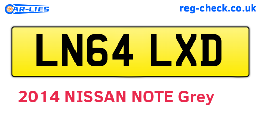 LN64LXD are the vehicle registration plates.