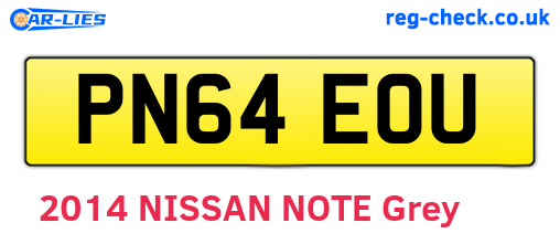 PN64EOU are the vehicle registration plates.