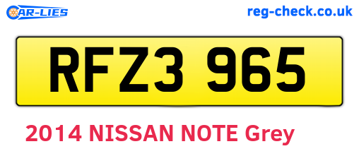 RFZ3965 are the vehicle registration plates.