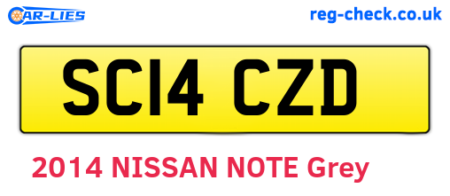 SC14CZD are the vehicle registration plates.