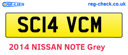 SC14VCM are the vehicle registration plates.