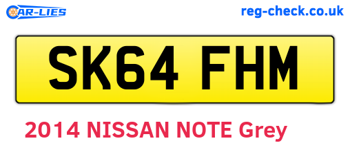 SK64FHM are the vehicle registration plates.