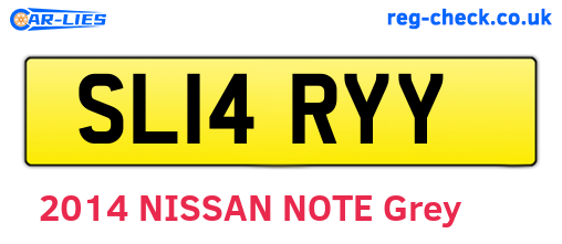 SL14RYY are the vehicle registration plates.