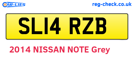 SL14RZB are the vehicle registration plates.