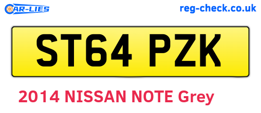 ST64PZK are the vehicle registration plates.
