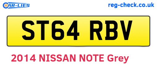 ST64RBV are the vehicle registration plates.