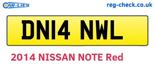 DN14NWL are the vehicle registration plates.