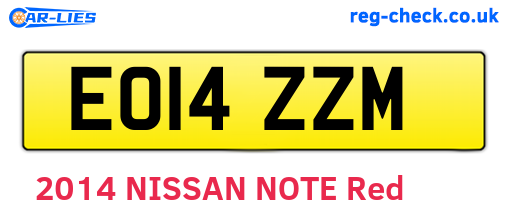 EO14ZZM are the vehicle registration plates.