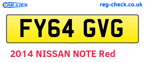 FY64GVG are the vehicle registration plates.
