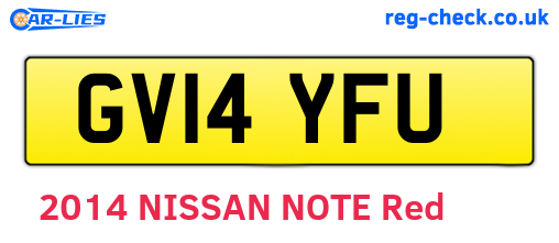 GV14YFU are the vehicle registration plates.