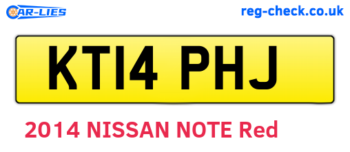 KT14PHJ are the vehicle registration plates.