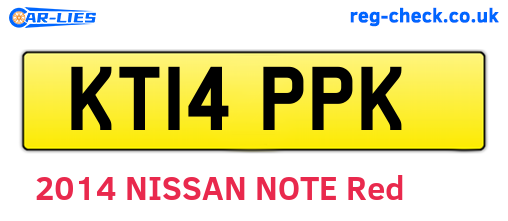 KT14PPK are the vehicle registration plates.