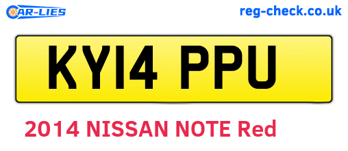 KY14PPU are the vehicle registration plates.