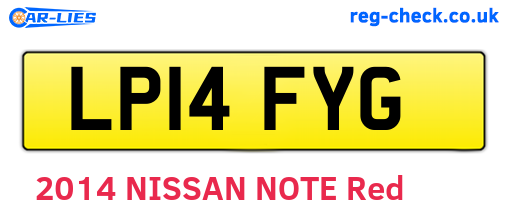 LP14FYG are the vehicle registration plates.