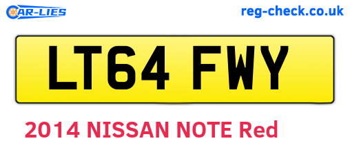 LT64FWY are the vehicle registration plates.