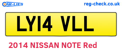 LY14VLL are the vehicle registration plates.