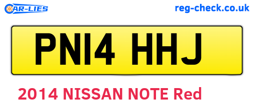 PN14HHJ are the vehicle registration plates.