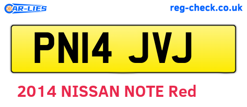 PN14JVJ are the vehicle registration plates.