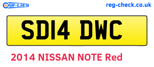 SD14DWC are the vehicle registration plates.