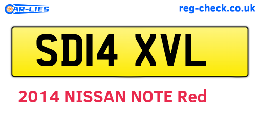 SD14XVL are the vehicle registration plates.