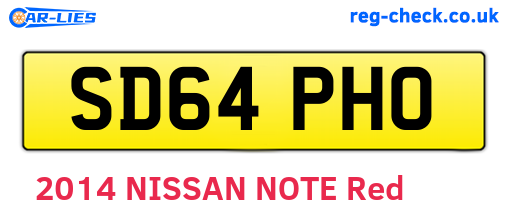 SD64PHO are the vehicle registration plates.