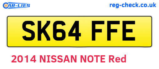 SK64FFE are the vehicle registration plates.