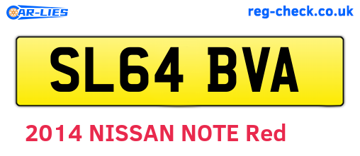 SL64BVA are the vehicle registration plates.