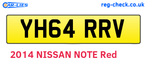 YH64RRV are the vehicle registration plates.