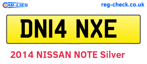 DN14NXE are the vehicle registration plates.