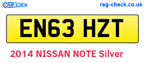 EN63HZT are the vehicle registration plates.